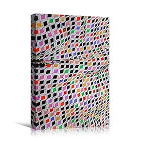 signwin Canvas Wall Art Assorted Color Squares Abstract...