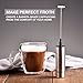 Eparé Milk Frother - Handheld Electric Wand Mixer - Mini Battery Operated Hand Immersion Frothers - Small Whisk Foam Maker - Matcha Blender Foamer
