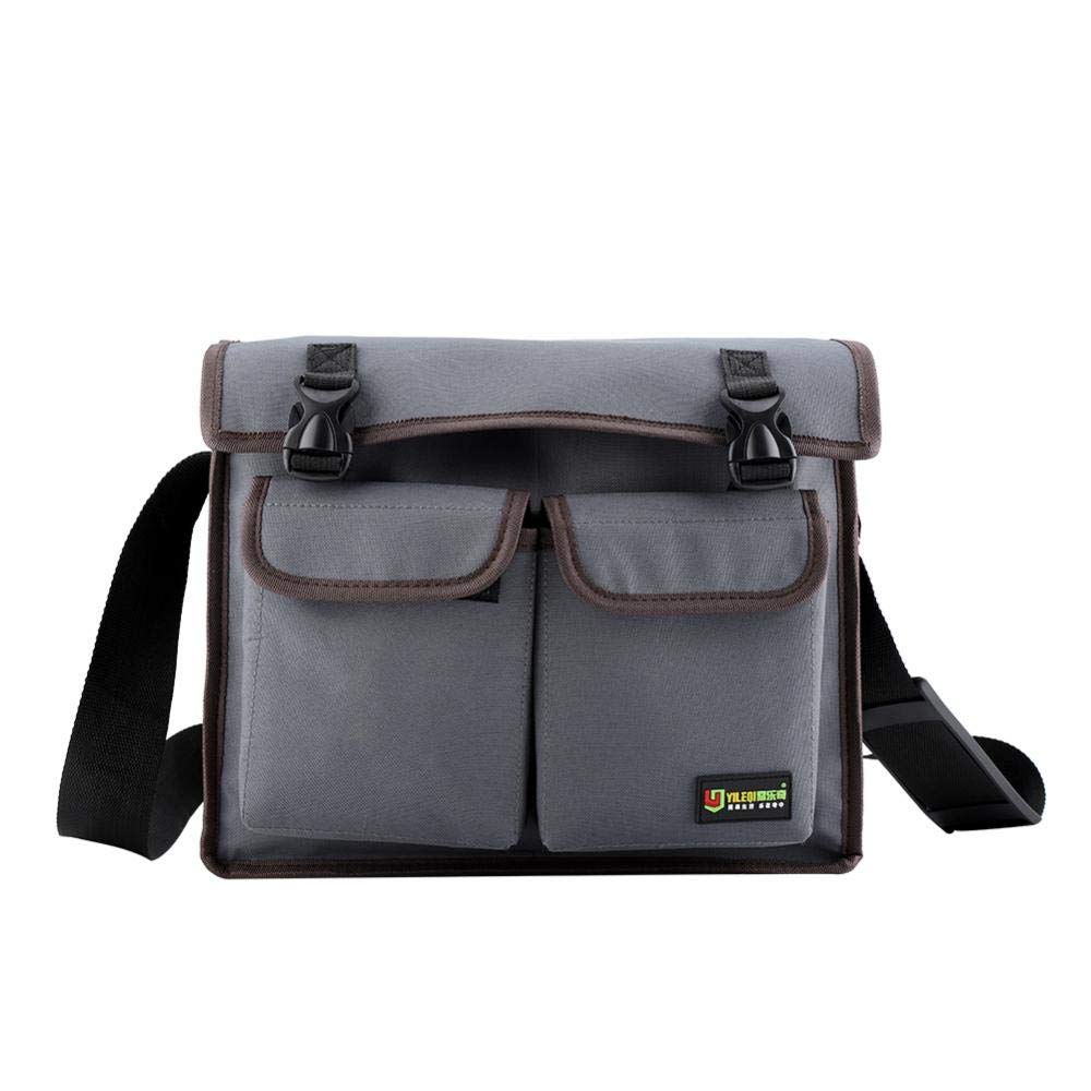 Thickened Oxford Cloth, Large Space Shoulder Bag, Wear-resistant, Vertical Pockets for Tools, with Adjustable Shoulder Strap and Handle Strap, Widely Used by Electrician Engineers Plumber