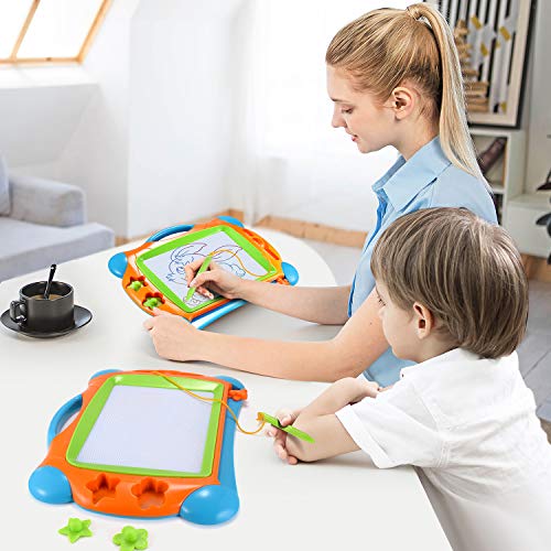 image for Banne Magnetic Drawing Doodle Board for Kids Toddlers 14Inch Colorful 