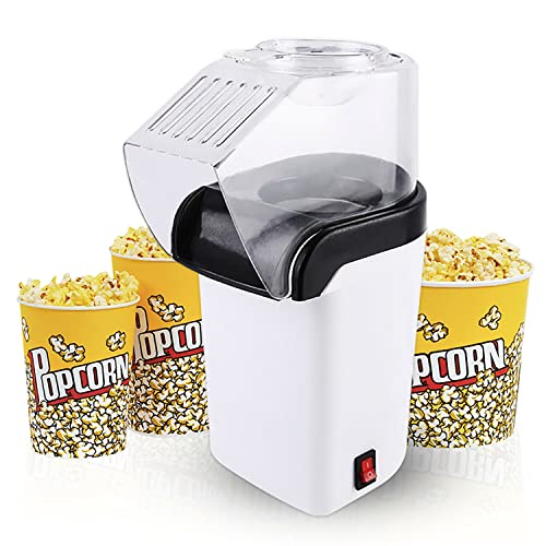 Hot Air Popcorn Maker Machine 1100W Electric Popcorn Popper Kernel Corn