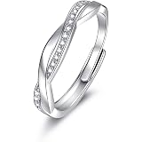Bague Ouverte Réglable Argent 925 - Unisexe | Design étoile, Taille Ajustable, Cadeau Amour, Amitié