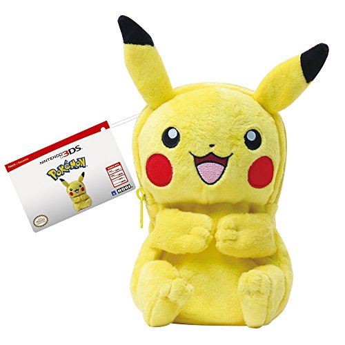 HORI Pikachu Plush Pouch for New Nintendo 3DS XL Officially Licensed by Nintendo & Pokemon - Nintendo 3DS;