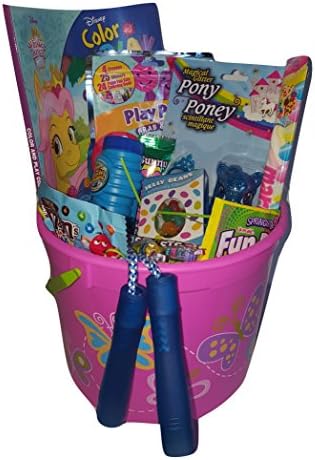 Tons of Fun Pink Flower Activity Bundle Basket Set