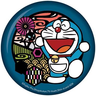 Amazon ドラえもん 切り絵シリーズ 和紙缶バッジ ドラえもんa 笑顔 アニメ 萌えグッズ 通販