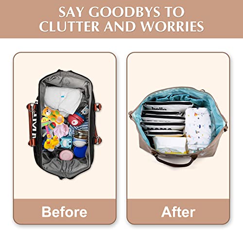 DOFASAYI Diaper Bag Organizing Pouches, Set of 5 Baby Organizing