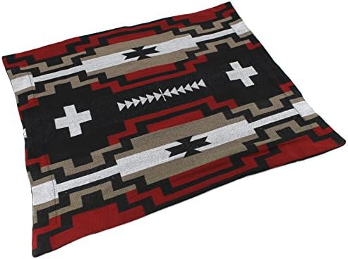 Splendid Exchange Southwestern Bedding Diamond Star Collection, Mix and Match, Reversible Pillow Sham, Red and Black