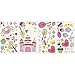 RoomMates RMK1605SCS Happi Cupcake Land Peel and Stick Wall Decals
