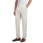 GINGTTO Linen Dress Pants Men Straight Fit Lightweight Summer Beach Casual Pants Men
