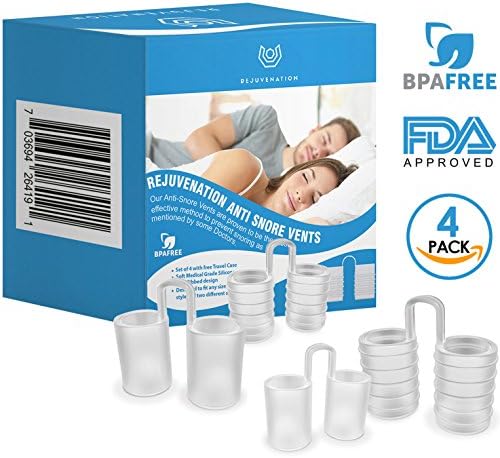 Rejuvenation Anti Snoring device is a Snoring Solution to Stop Snoring-New 2018 ergonomic nasal dilators are designed for the perfect Anti Snoring Solution and sleep aid.