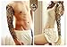 DaLin 4 Sheets Extra Large Temporary Tattoos, Full Arm (Set 4)