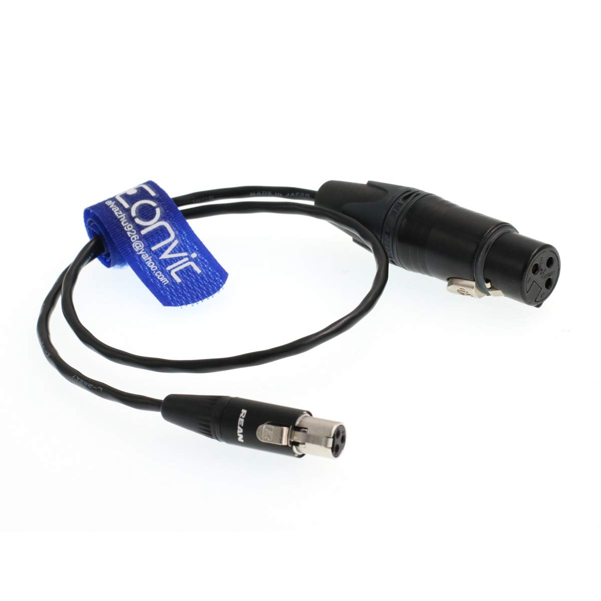 Eonvic Audio Cable Female XLR 3 Pin to TA3F Mini 3 Pin XLR Female for 778T Sound Devices 688 Zaxcom Recorders Cable