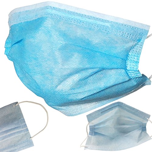 Marygel 50 Counts Disposable Procedure Surgical Face Mask (Blue)
