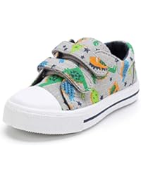 KomForme Toddler Kids Boy Girl Toddler Sneakers Cartoon Dual Hook and Loops Baby Sneakers Shoes