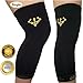 Roludom Copper Knee Brace - Both Women & Men - Compression Fit Support & GUARANTEED Recovery Sleeve - 88% top quality copper content - PROTECT your muscles and bones - Single