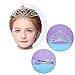 Belle Beau Girl Princess Tiara, Girl Crown, Sparkling Rhinestone Tiara Comb Crown, Princess Tiara Set (A)