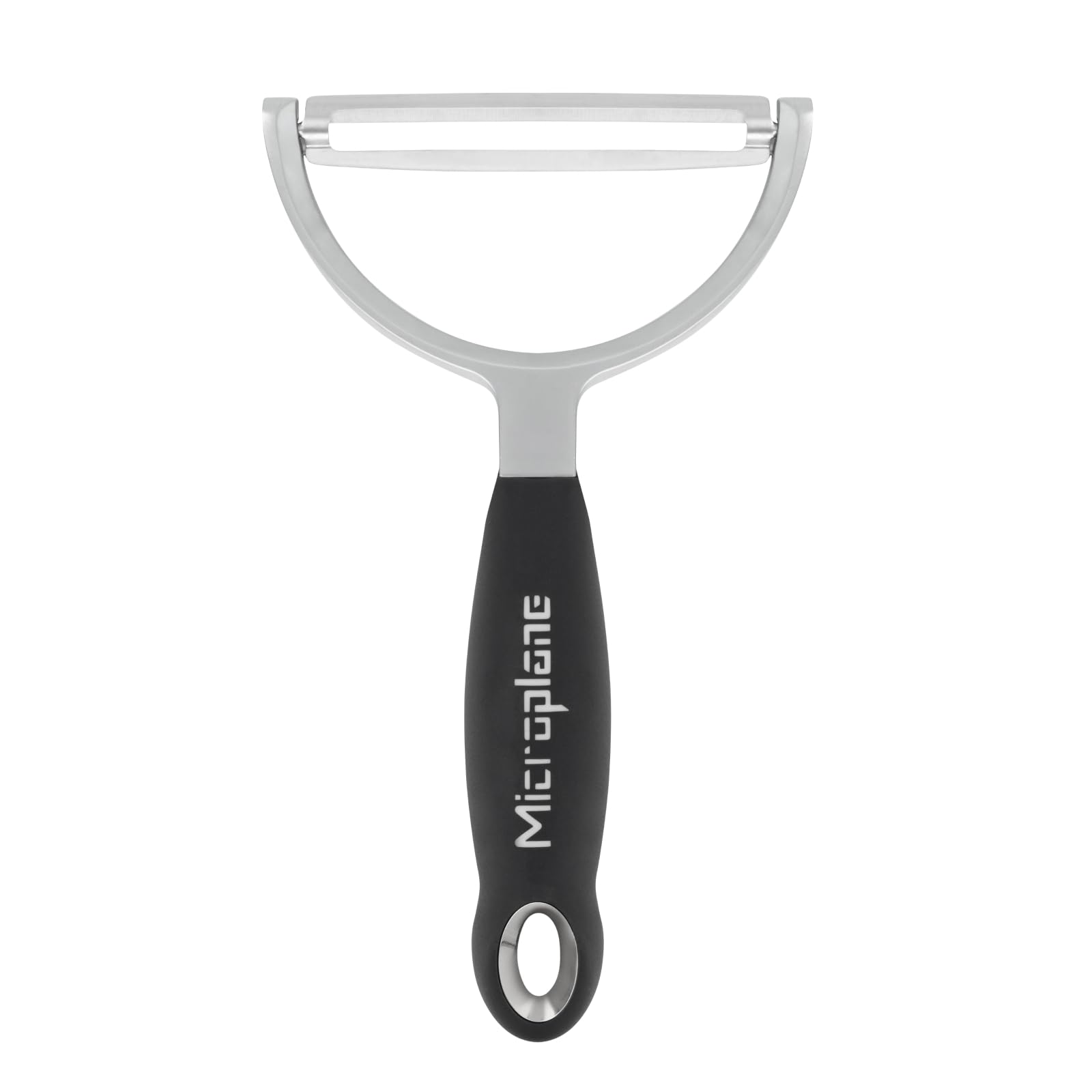 Microplane Professional XL Peeler | Wide and Sharp Stainless Steel Blade for Peeling Fruit and Vegetables | Ergonomic Handle | Y-Shape Peeler