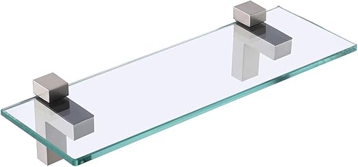 KES Duschablage Wandregal Badregal 8mm Regal Glas Badezimmer Duschregal