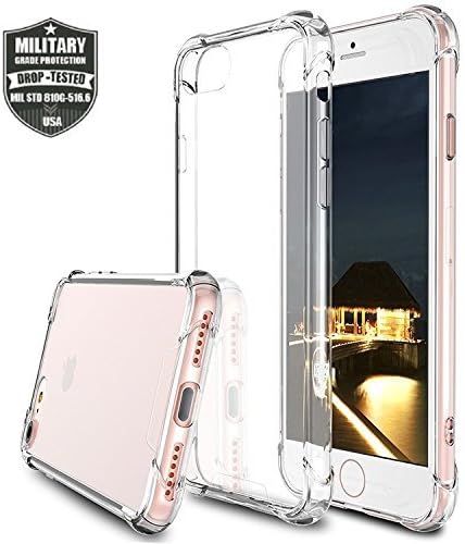 Apple iPhone 8/7 Case, Bekhic [Air Cushion] [Shock-Absorption] TPU Shockproof Case -clear
