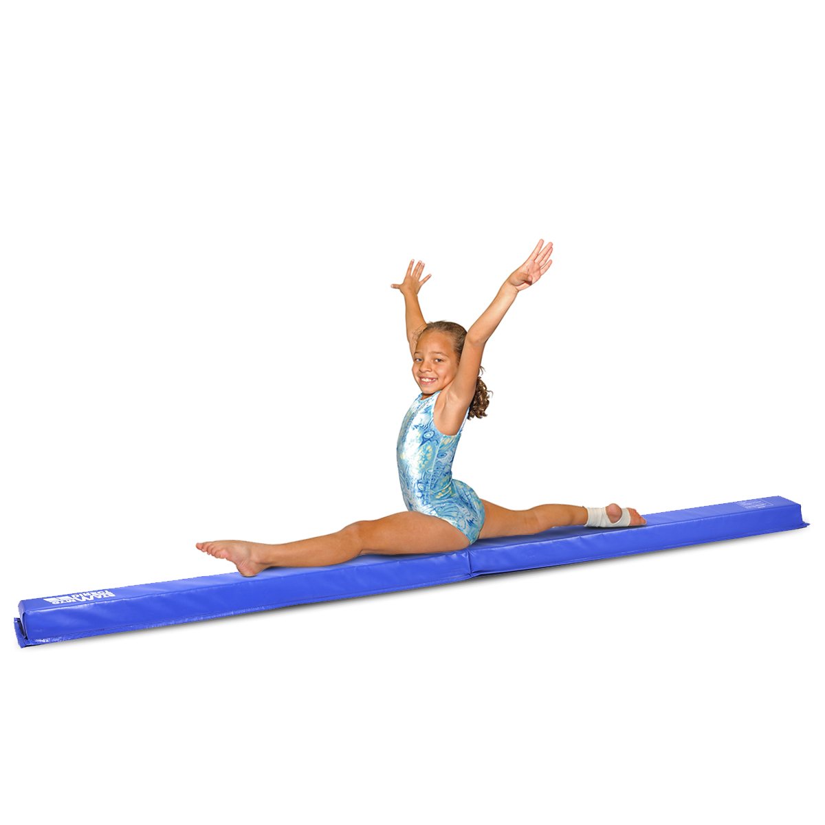 Gymnastics Beam, 8' Folding Floor Balance Beam For Kids Home Practice