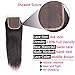 QTHAIR 14A Straight Human Hair Transparent HD Lace Closure 150% Density Swiss Lace Closure with 100% Unprocessed Virgin Straight Human Hair (14