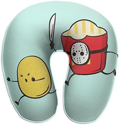 U Shape Travel Neck Pillow Soft U-Shape Memory Foam Travel Neck Pillow Neck Pillow For Travel Potatoes Fries Masks Murder Knives Cartons M Multicolor U Neck Pillow Neck Pillow For Sleepingpet