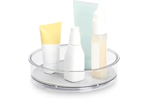 Spectrum Lazy Susan Organizer, Hexa Round Small (1-Pack) - Lazy Susan Turntable for Cabinet, Refrigerator, Pantry, Table, & S