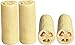 LUXEHOME 4-Pack Loofah Sponge Measured in 6 Inch Length Natural Loofah Body Scrubber Perfect for Kitchen Household Use and Body Cleanser Personal Skin Care Use