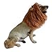 DIBBATU Lion Mane Costume Lion Mane Wig for Large/Medium Dogs Halloween Fancy Hair, Brown