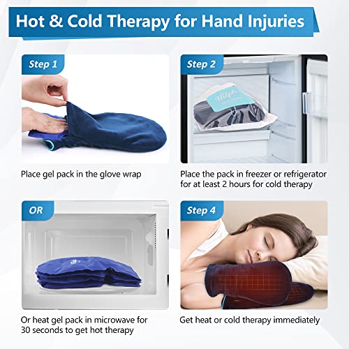 Hilph Hand Ice Pack Gloves for Chemotherapy, Hot and Cold Therapy