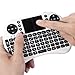 Yesea Mini Keyboard with Touchpad 2.4Ghz Wireless Qwert keyboard With Li Battery Universal Remote Control for PC Xbox 360 Ps3 Google Android Tv Box (White)