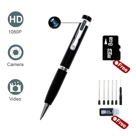 Mini Kamera, UYIKOO HD 1080P Mini Stifte Kamera Tragbare Kleine Kamera für Home Office-Überwachungskamera-Unterstützung Beweg
