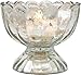 Luna Bazaar Vintage Glam Mercury Glass Tealight Votive Candle Holders (Silver, Set of 6, Assorted Designs and Sizes) - for Weddings, Events, Parties, and Home Décor, Ideal Housewarming Gift