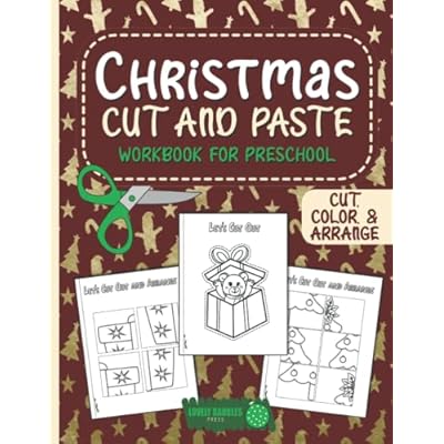 Christmas Cut and Paste Workbook for Preschool: Ghana Ubuy