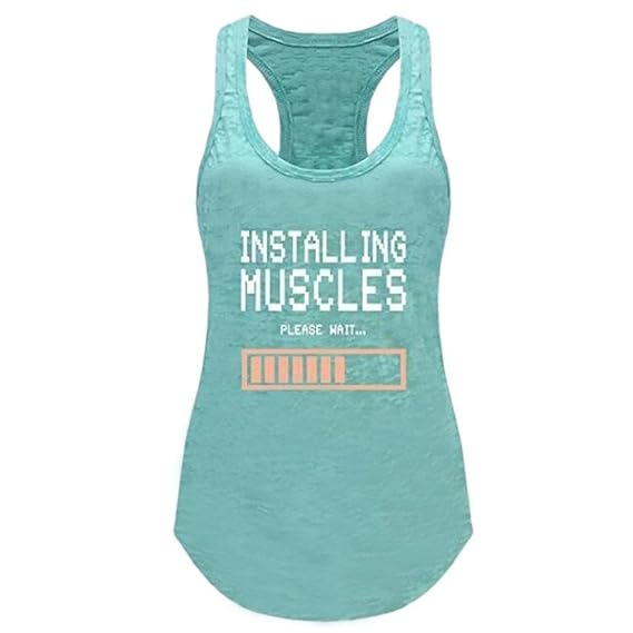 VJGOAL Damen Tank Top, Damen Mode Brief Drucken Sleeveless O-Ansatz Sommer Strand Weste Tank Tops Casual Cami Bluse