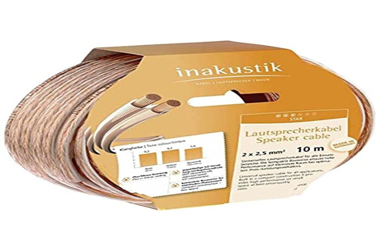 In-akustik Star Loudspeaker Cable 2x 2.5 mm² / 10 m Spool