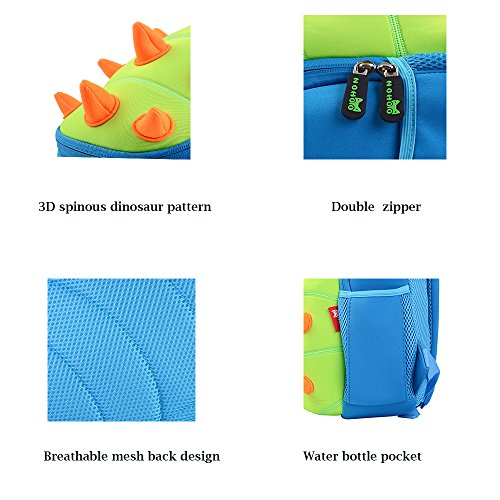 Georgie Porgy 3D Dinosaur Children Backpack Toddler Boy Baby Sport Rucksack Nursery School Bag Toy Books