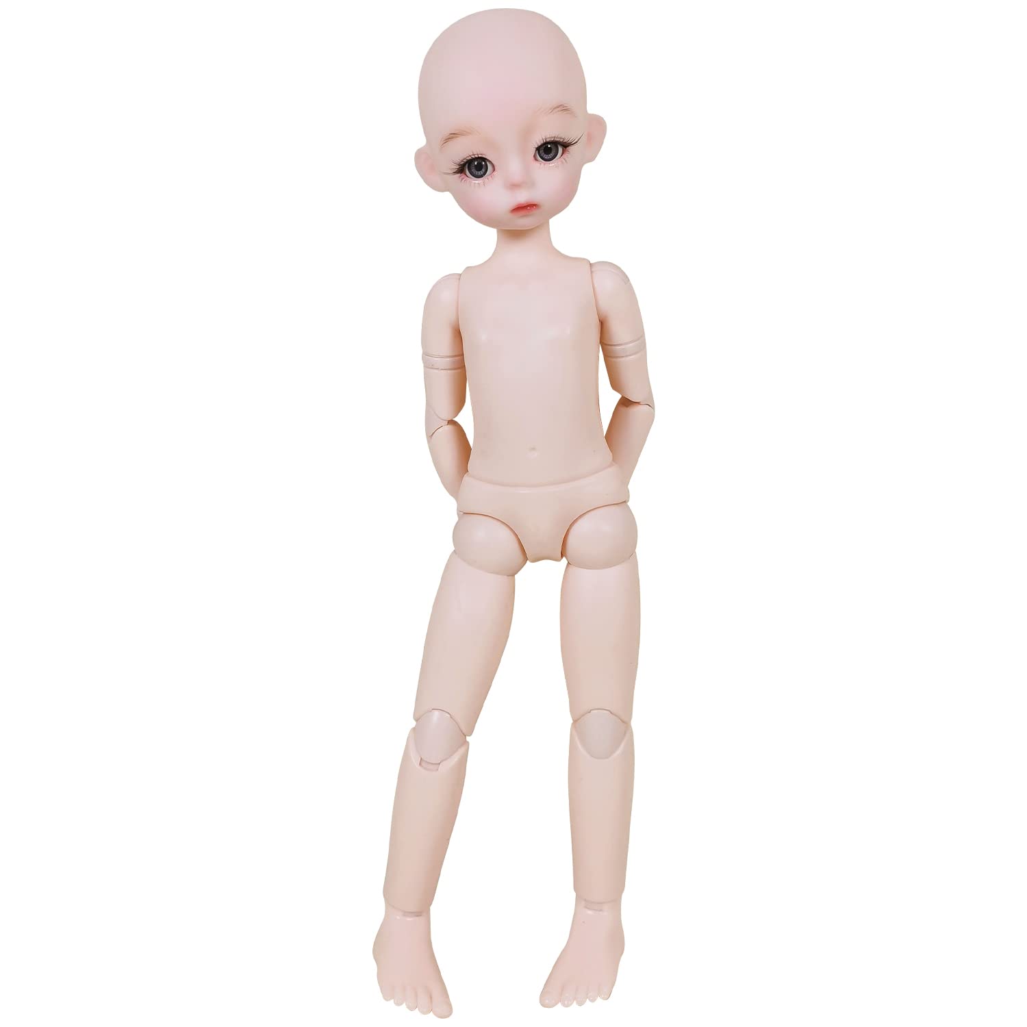 Proudoll 1/6 BJD Doll 30cm - 12" Ball Jointed SD, 18 Move Joints Action Figure, PVC DIY Body, Customizable, Handmade Makeup (Kelsey)