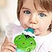 ChooMee Sipn Food Pouch Toppers | 4 CT | Four Colors | Prevent Spills and Protect Childs Mouth While Promoting Feeding Independence