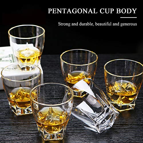 QAPPDA Rocks Cocktailgläser, 313 ml, klares Trinkglas, Whiskygläser, altmodische Gläser, Bourbon-Gläser, Schnapsglas… – Bild 5