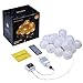 Lantern String Lights, DecorNova 10 Feet 15 LEDs Chinese Oriental Style Nylon Ball String Lights with Remote & UL Power Adapter for Christmas Fireplace Wedding Bedroom, Warm White