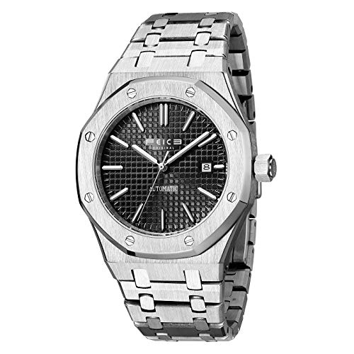 FEICE Sports Automatic Watch Men's Waterproof Stainless Steel Mechanical  Watch Sapphire Crystal Casual Dress W