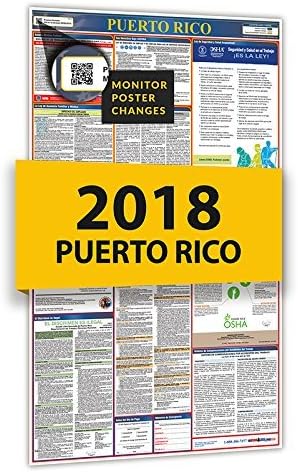 2021 Labor Law Poster - All in One State and Federal Labor Law Poster for Workplace Compliance, Puerto Rico PR