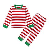 Yoyorule Baby Kids Outfit T-shirt Top+Leggings Pants Christmas Set Sleepwear
