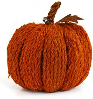 The Wildflower Company F551 Wool Rope Pumpkin, Brown, 6" x 9"
