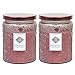 Dynamic Collections Aromatherapy Scented Candles Set - Great for Minimalistic Home Decor, Stress Relief, and Gift Set of Two 16 Ounce Mason Jar Candles (Rose Quartz)