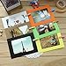Z ZICOME Mini Colorful Wooden Clips with Jute Twines for Pictures Crafts, 100 Pack