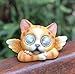 Solar Powered Angel Kitty Outdoor LED Garden Light Decor