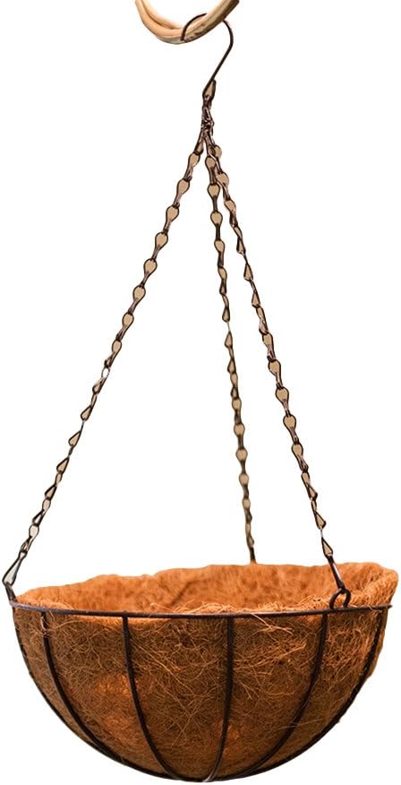 OUNONA Metall Hanging Übertopf Draht, Coconut Pflanzen Wasser Inhaber