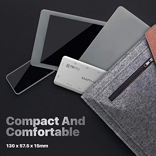 [Latest 2020] USB C Hub 13-in-1 with 4K Type C to 2X HDMI, VGA, 100W Charging, 3 USB 3.0, 3.5mm mic Audio Jack, SDXC/Micro SD Card Reader, Ethernet. USB-C Adapter for Type-C MacBook Air Pro, DELL, HP - Thumbnail 6